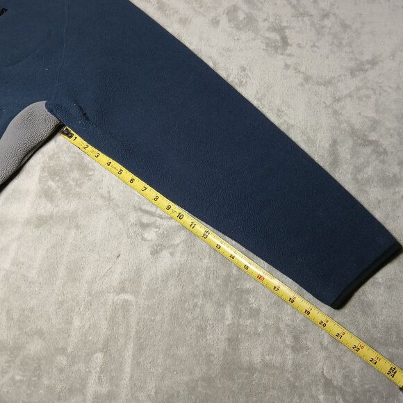 Old Navy Mens XXL Micro Fleece Jacket Blue Gray Performance Full-Zip Hiking Gorp - Picture 8 of 9